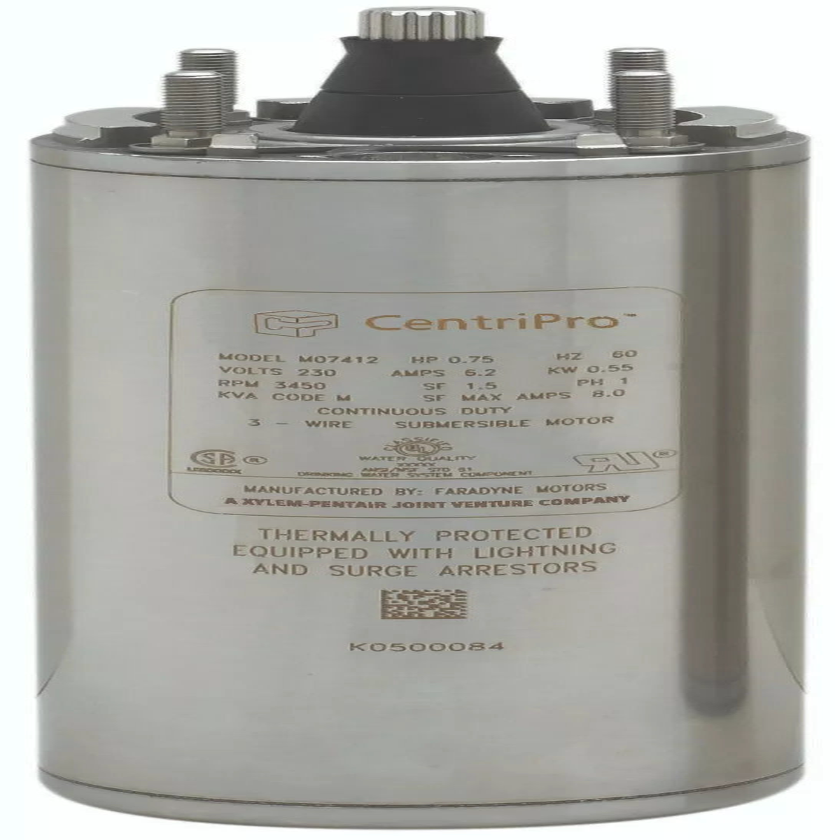 GOULDS MOTOR 2 HP 230V 3 PHASE