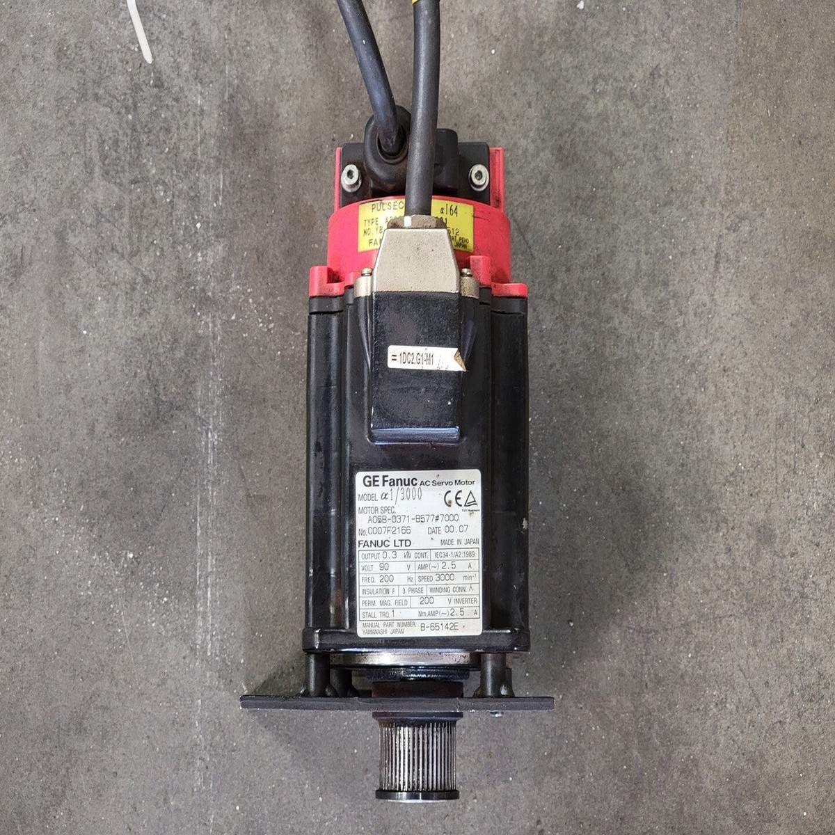 0.5 hp AC Servo Motor 1/3000