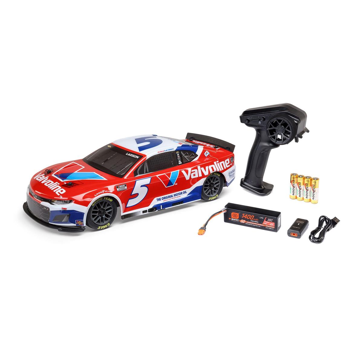 1/12 NASCAR RC Race Car Kyle Larson No. 5 2025 Valvoline Chevrolet ZL1 2S AWD RTR Brushed On-Road