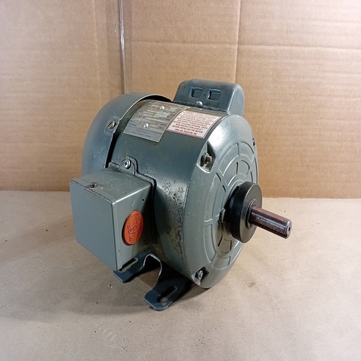 0.33 hp, 115/230 volts, 1725 RPM Electric Motor KF3029