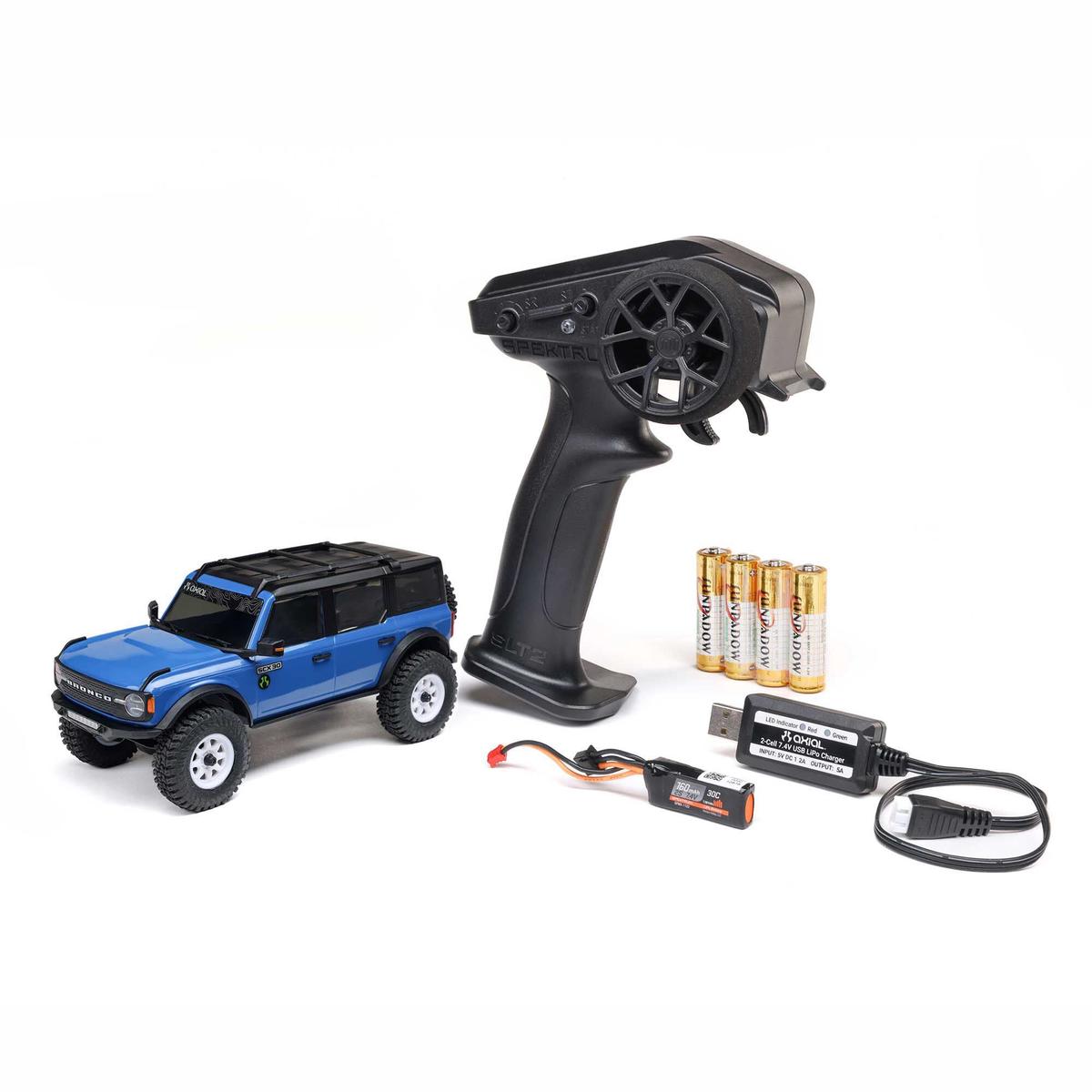 1/30 SCX30 Ford Bronco 4X4 RTR Brushed Rock Crawler (Battery & Charger Included) AXI-2048