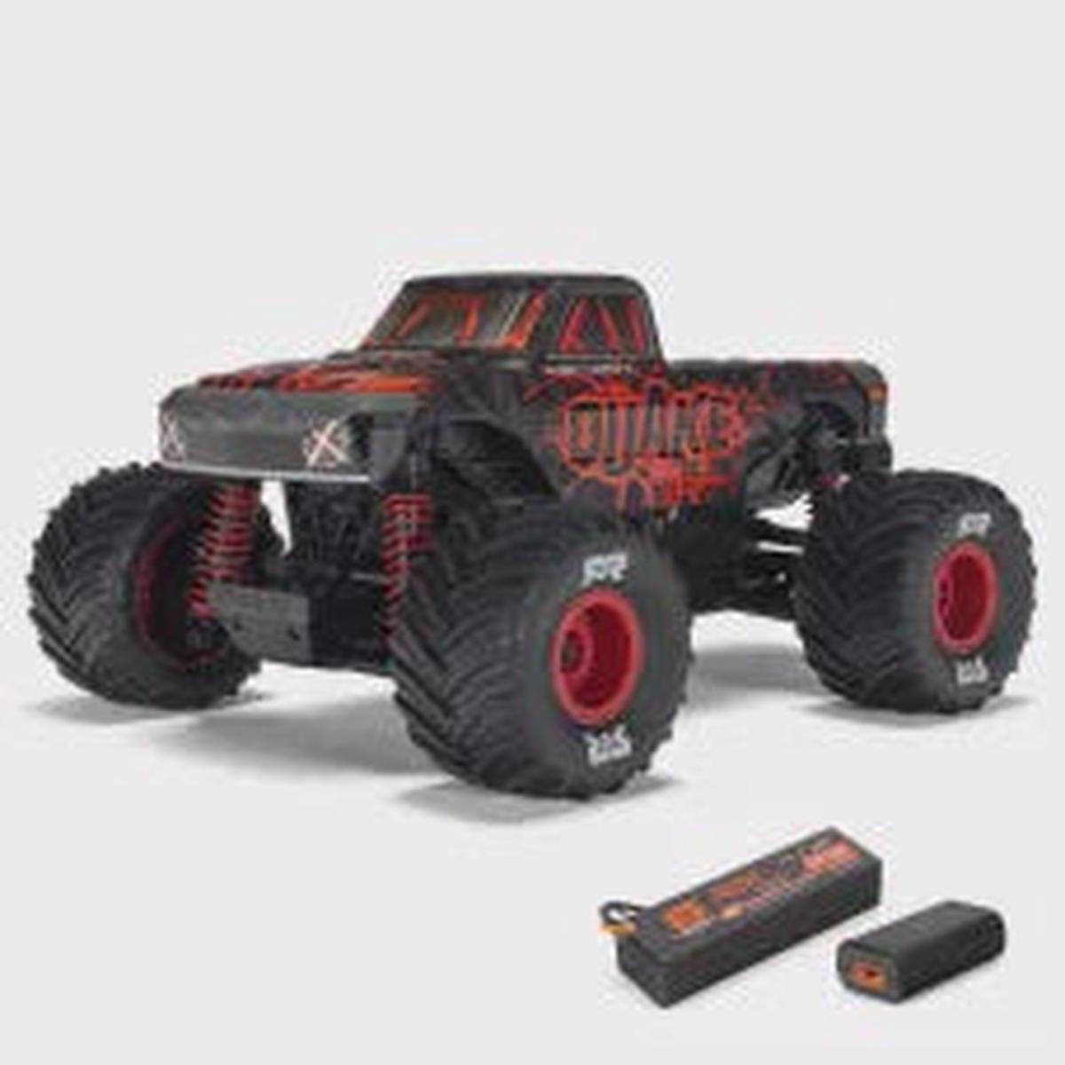 1/16 QUAKE GROM 4X4 RTR Brushed Monster Truck (Battery & Charger Included), Red by ARRMA