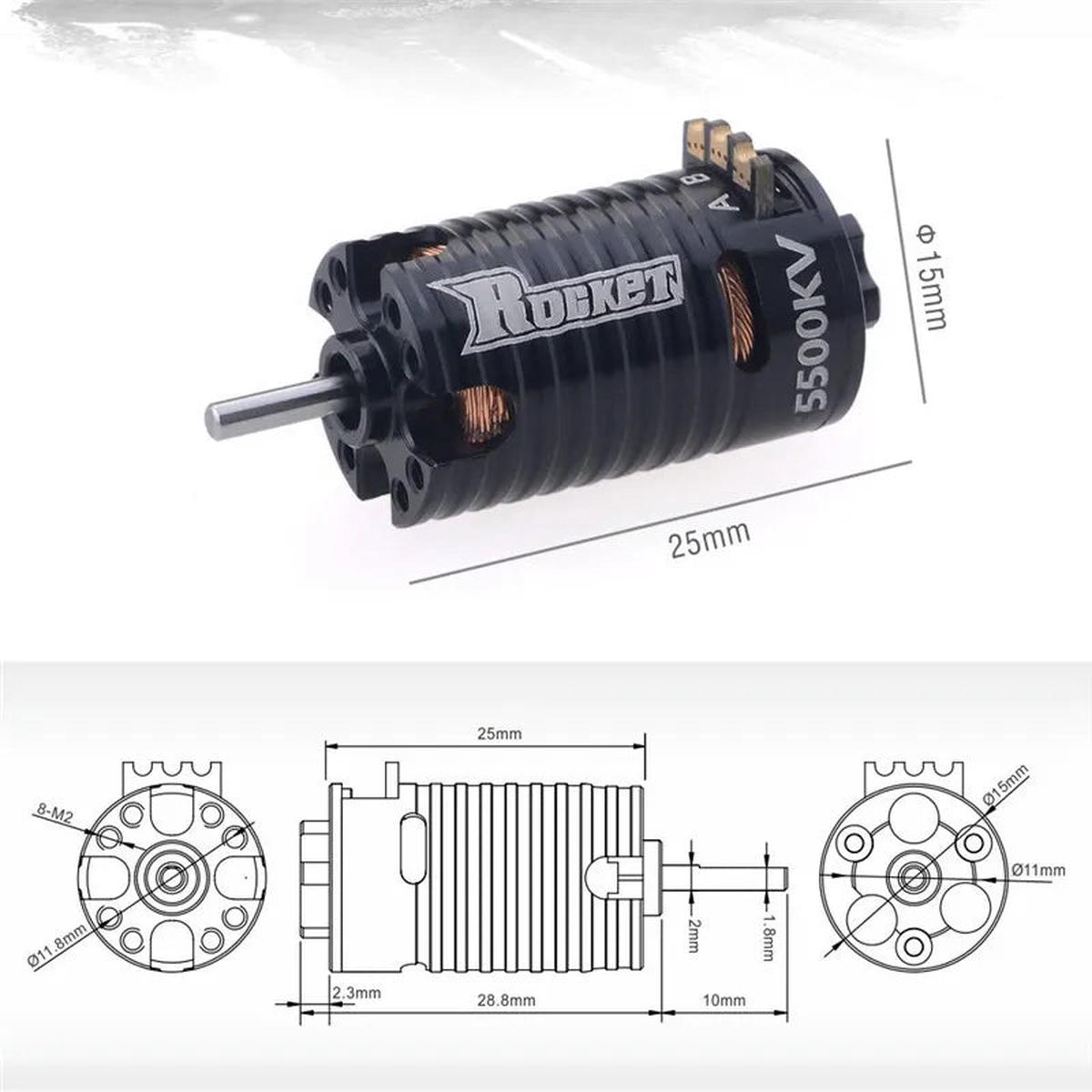 1-28  Mini Brushless Motor 5500kv [Rocket] ROCKET5500KV