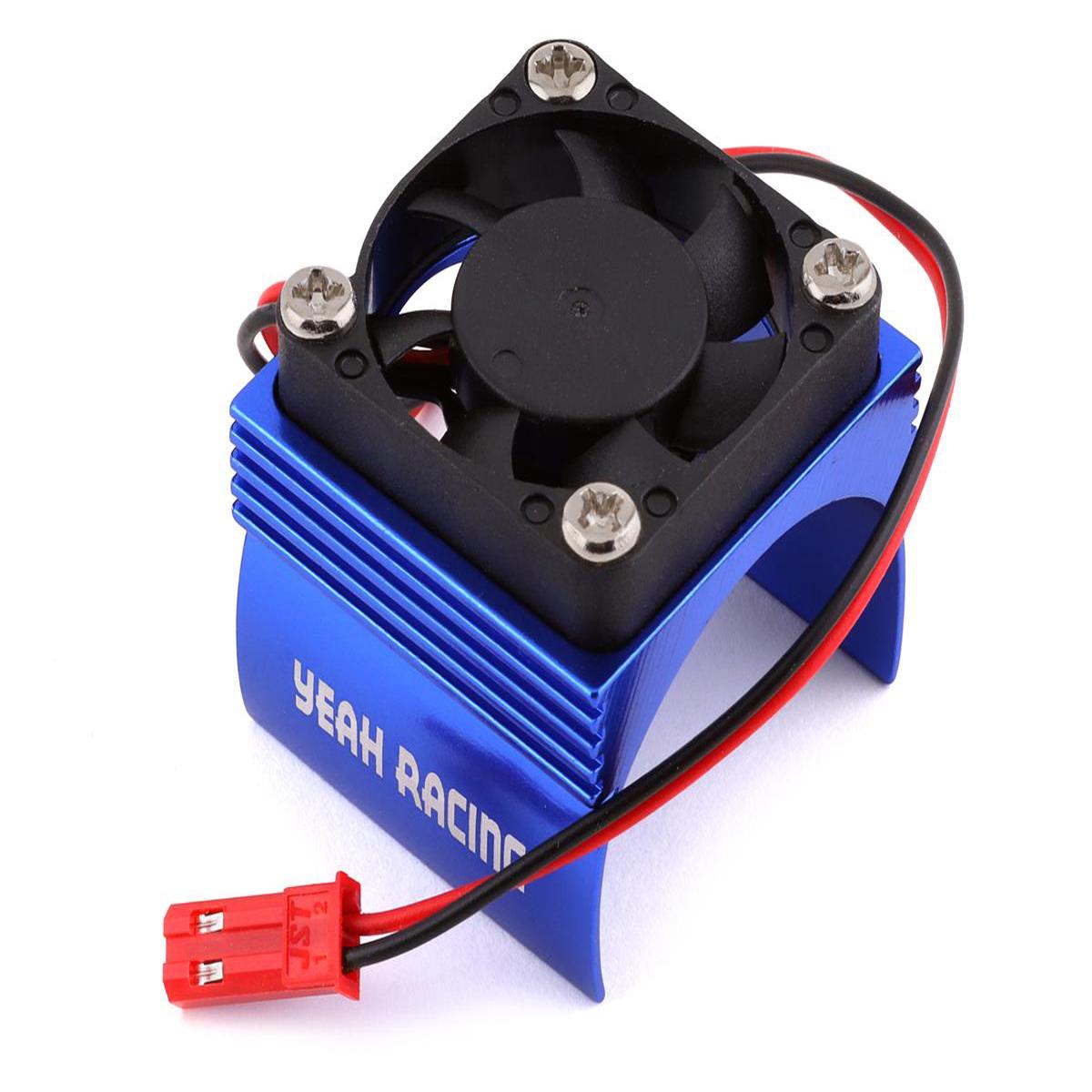Yeah Racing Aluminum 540 Motor Heat Sink w/ Cooling Fan Blue YA-0410BU