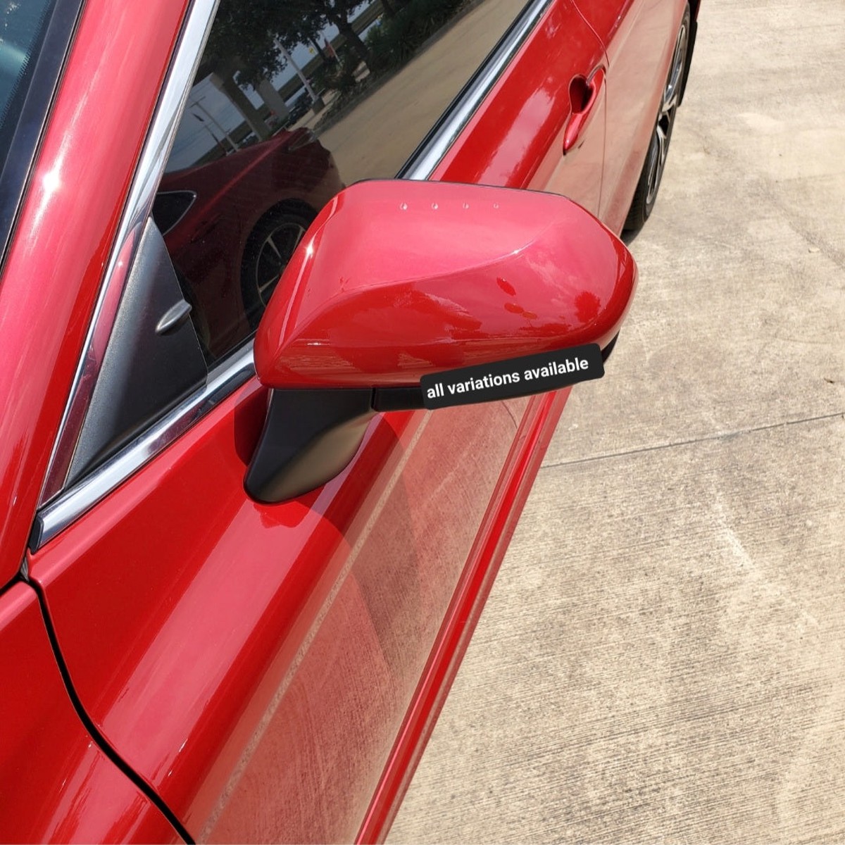 New | 2018-2022 Camry | Emotional Red | Driver | Toyota | Side View Mirror