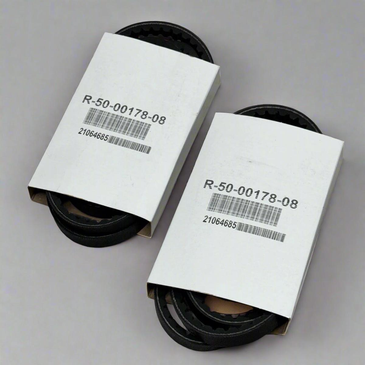 (2 PACK) Cogged V-Belt Sz 7.5" L x 5" W, Black R-50-00178-08