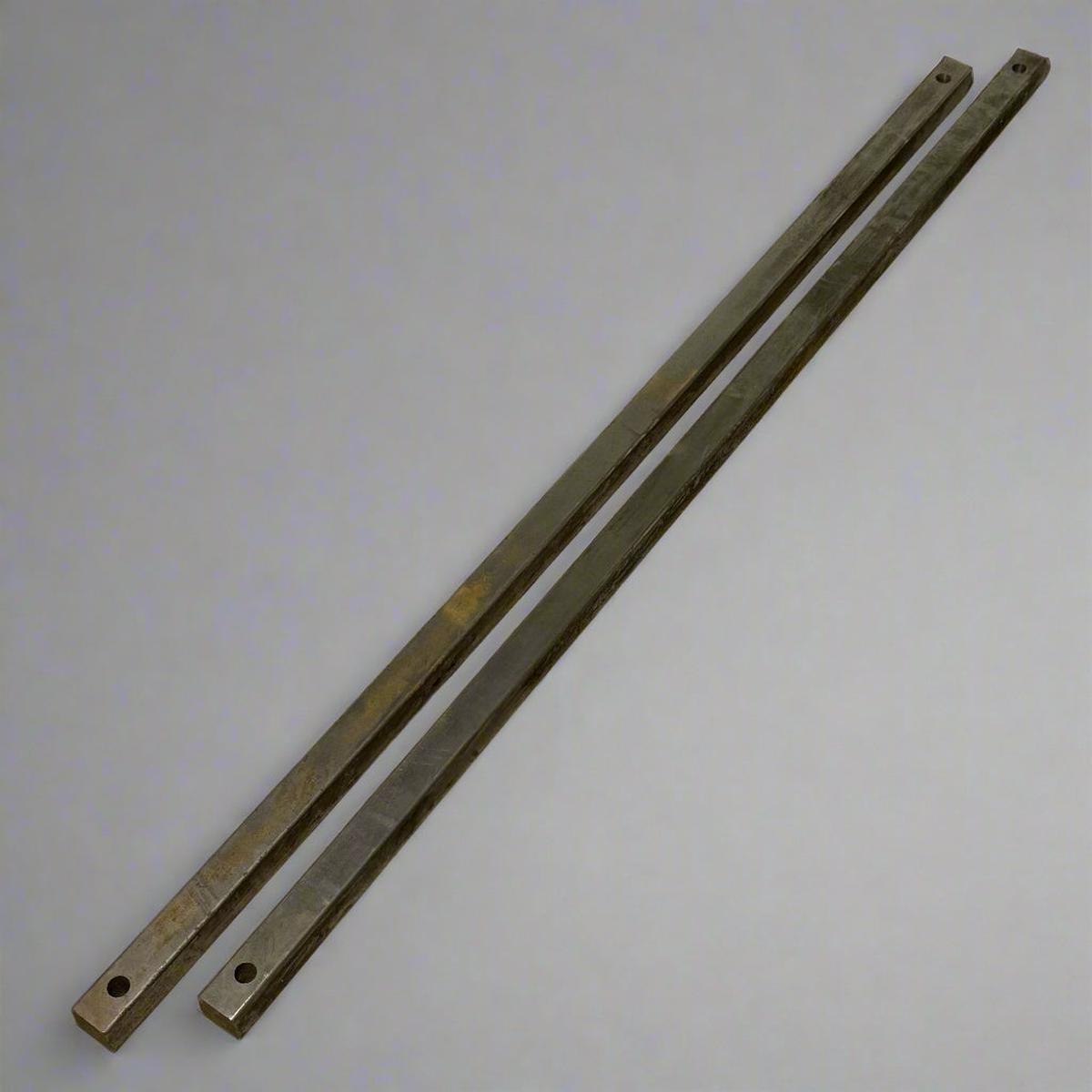 (2 PACK) Steel Bar for Transporting Vehicles 46" L x 1.2" W Grey