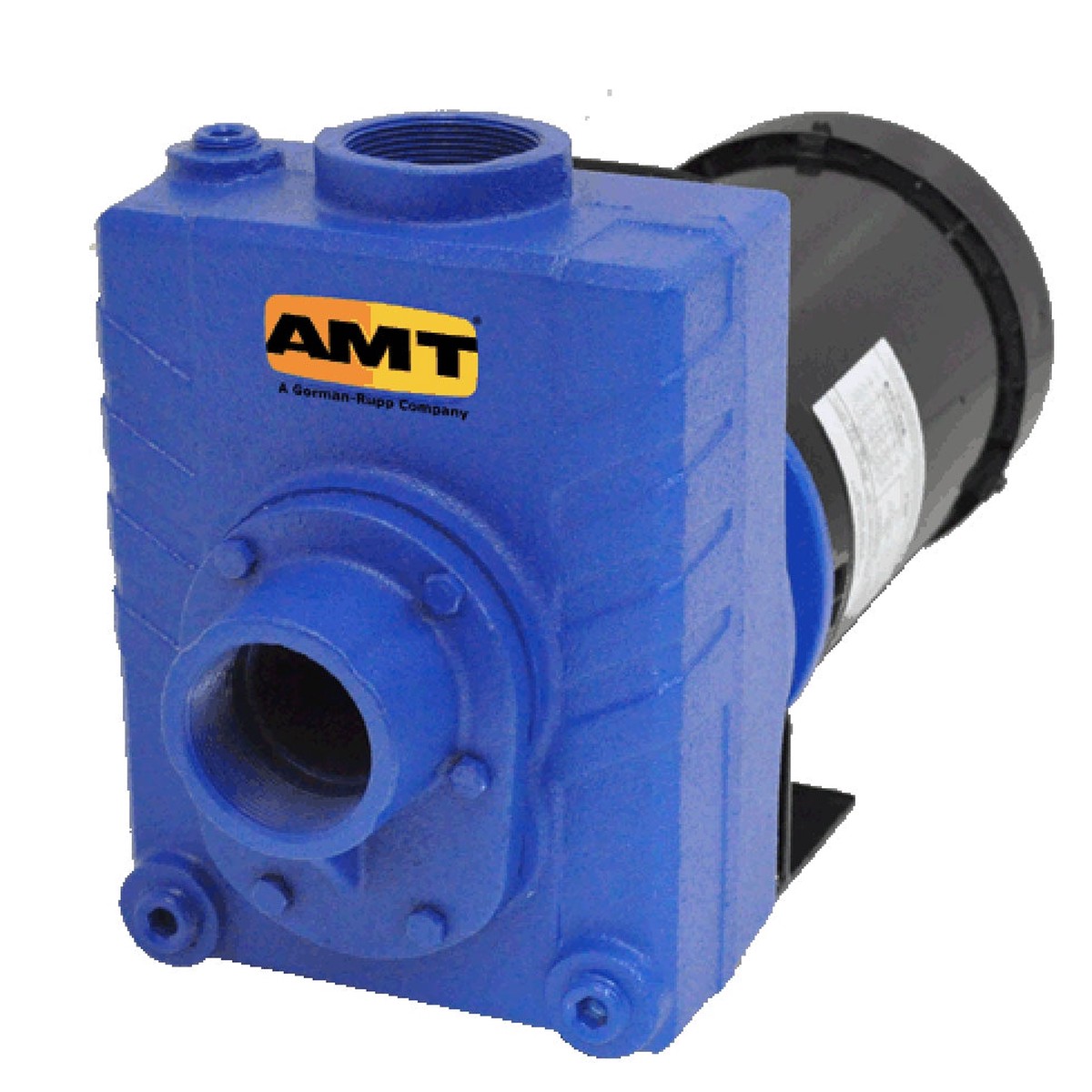 AMT 276B-95 2" Cast Iron Self-Priming Electric Motor Driven Centrifugal Pump (2 HP, TEFC, 56J, 230V, Single Phase, Buna-N)