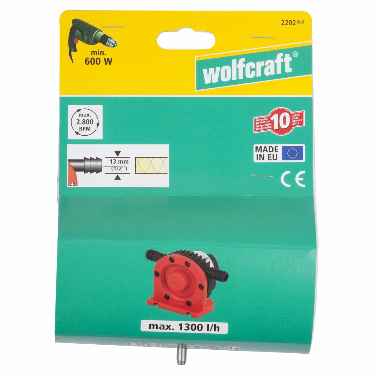 Wolfcraft Pump with Plastic Chasing (1300 lh) 2202000