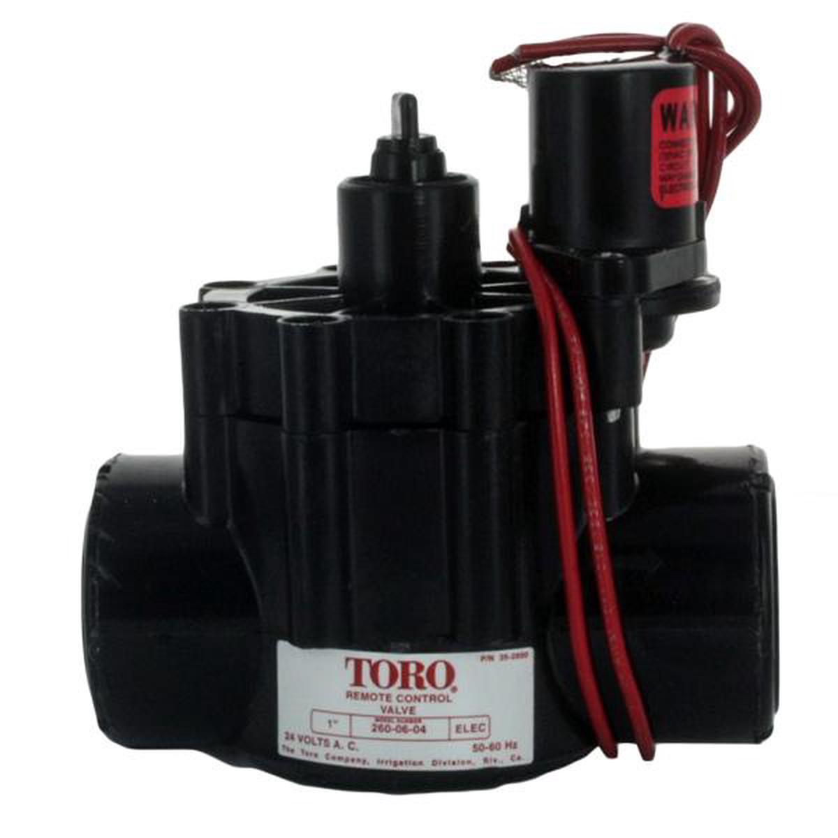 Toro - 260-06-04 - 1" Electric Valve, FIPT x FIPT, No Flow Control