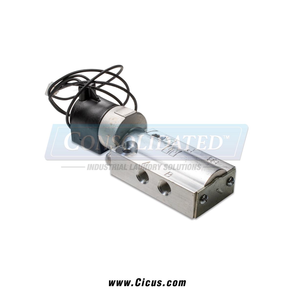 0202-156  4-Way Air Valve, 1/4 NPT, 24 VAC