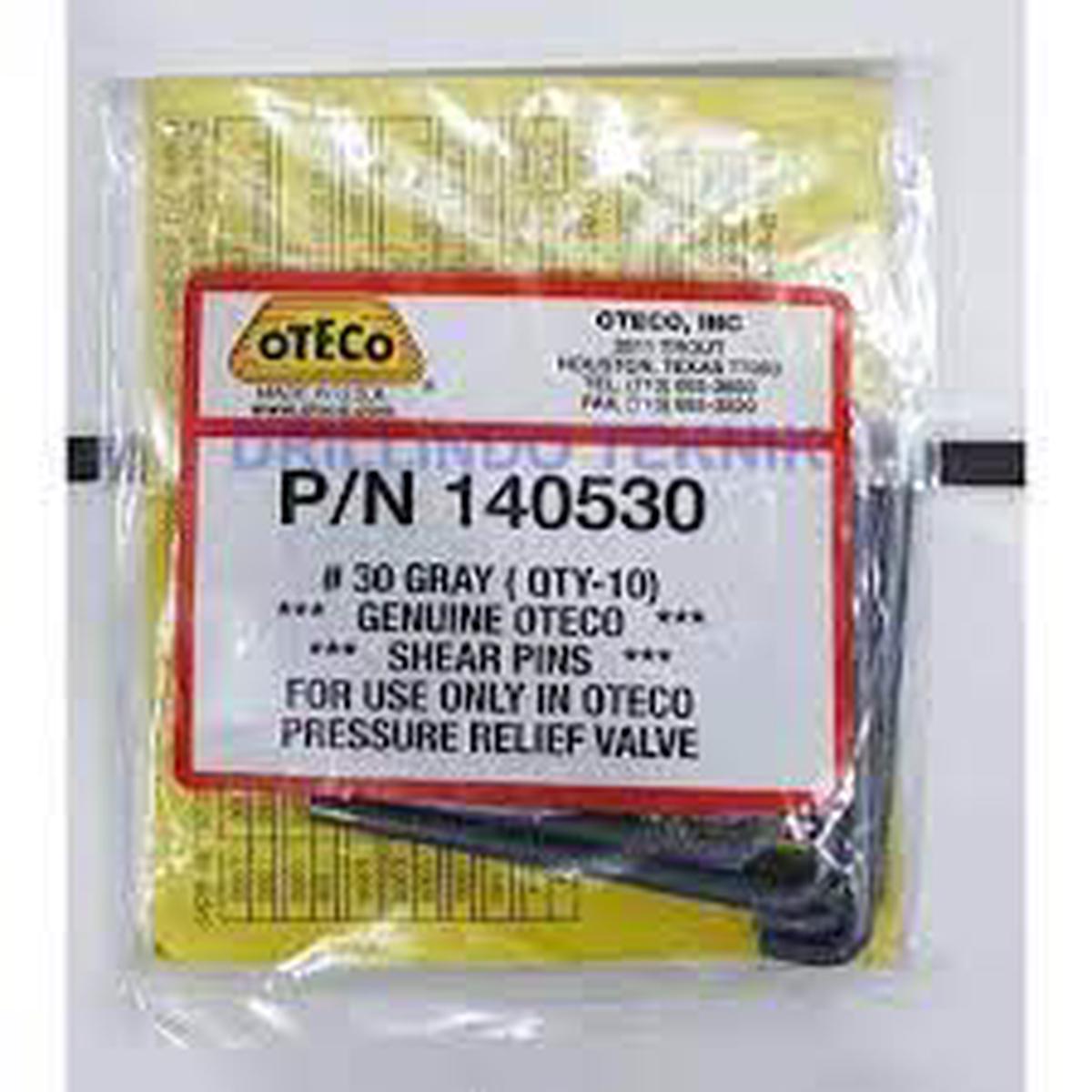 Oteco Pins Grey #30 10 Pack 140530